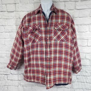 Real Work Wear VTG Quilted Flannel Shacket